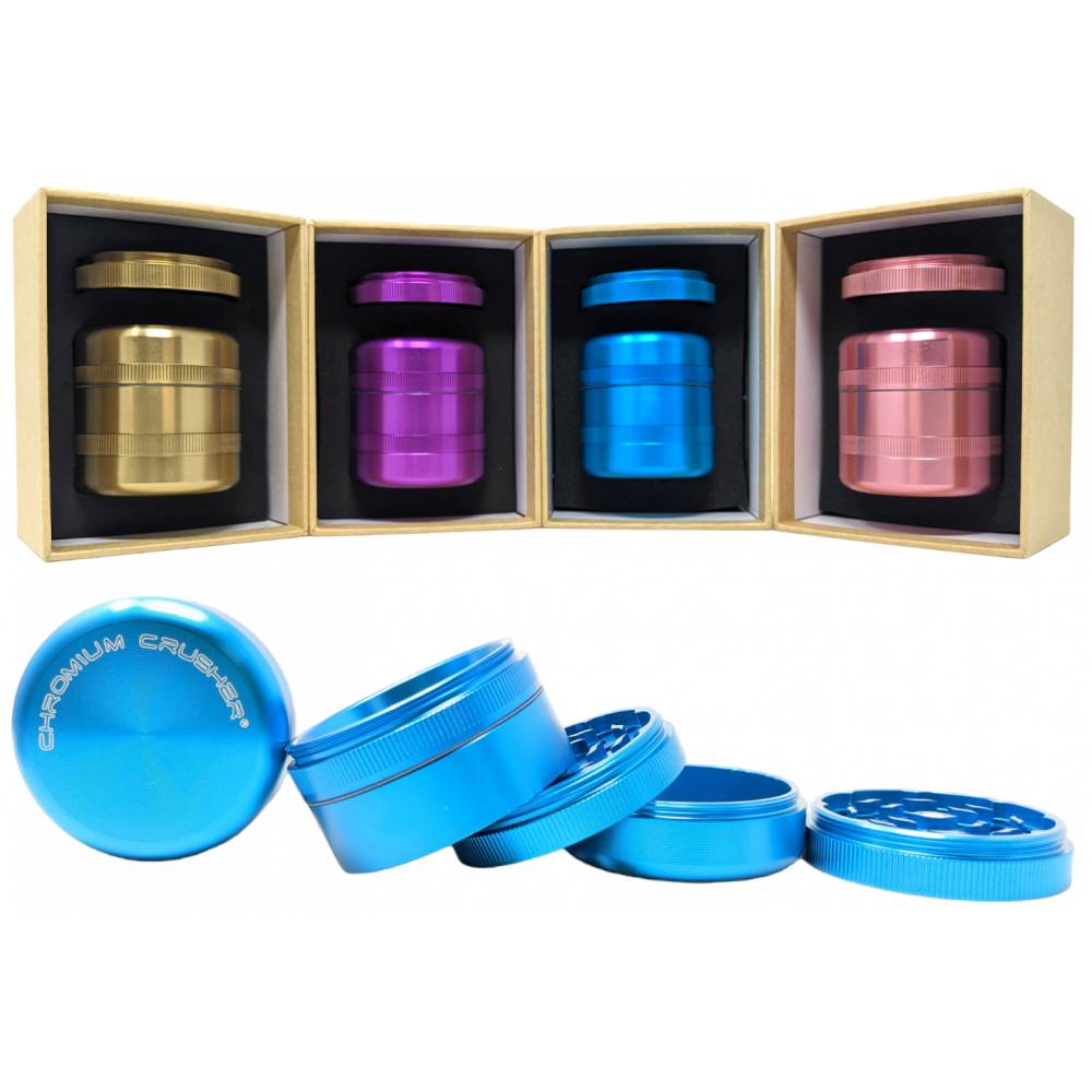 Buy 2" Chromium Crusher Two Teeth Grinder with Gift Box and Extra